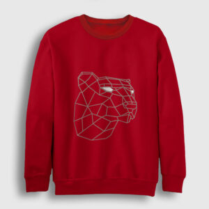 3D Kaplan Sweatshirt kırmızı