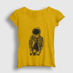 Astronaut Punkster Kadın Tişört sarı