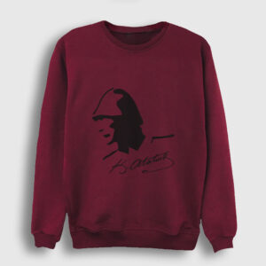 Atatürk Sweatshirt bordo