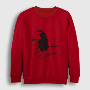 Atatürk Sweatshirt kırmızı