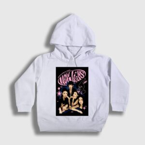 Attention K-Pop Newjeans Çocuk Kapşonlu Sweatshirt Beyaz