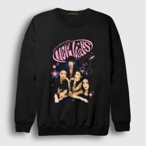 Attention K-Pop Newjeans Sweatshirt Siyah