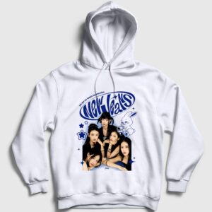 Attention V2 K-Pop Newjeans Kapşonlu Sweatshirt Beyaz