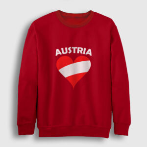 Avusturya Sweatshirt kırmızı