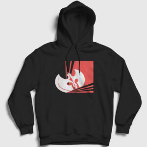 Balta Kapşonlu Sweatshirt siyah