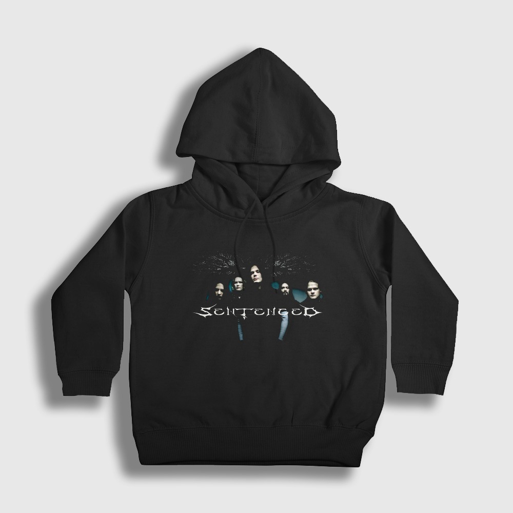 Band Metal Sentenced Çocuk Kapşonlu Sweatshirt Siyah