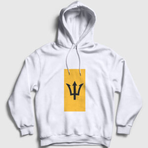 Barbados Kapşonlu Sweatshirt beyaz