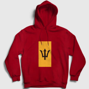 Barbados Kapşonlu Sweatshirt kırmızı