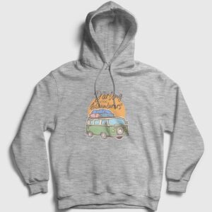 Be Adventurers Kapşonlu Sweatshirt gri kırçıllı