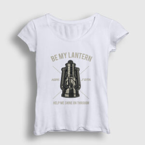 Be My Lantern Kadın Tişört beyaz