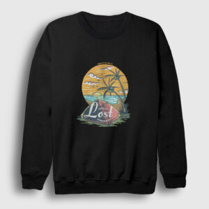 Beach Camping Sweatshirt siyah