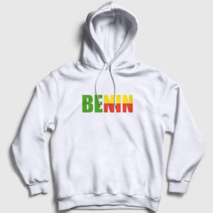 Benin Kapşonlu Sweatshirt beyaz