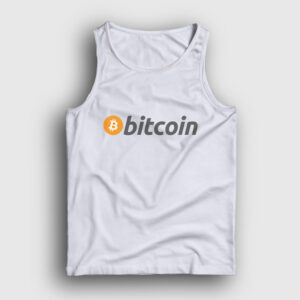 Bitcoin Logosu Atlet beyaz