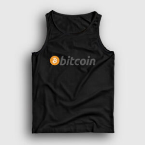 Bitcoin Logosu Atlet siyah
