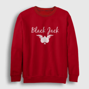 Blackjack Sweatshirt kırmızı
