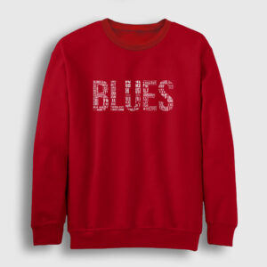 Blues Sweatshirt kırmızı