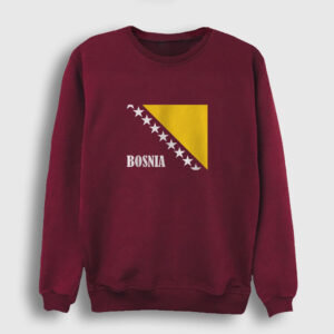 Bosna Hersek Sweatshirt bordo