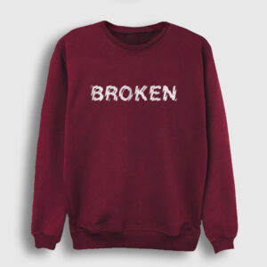 Broken Sweatshirt bordo