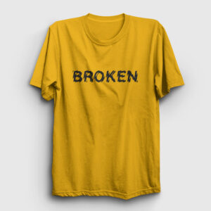 Broken Tişört sarı