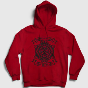 Brothers in Arms Kapşonlu Sweatshirt kırmızı