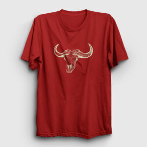 Buffalo Skull Tişört kırmızı
