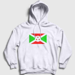 Burundi Kapşonlu Sweatshirt beyaz