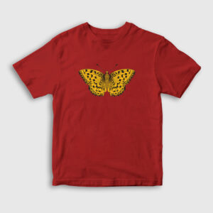 Butterfly Çocuk Tişört kırmızı