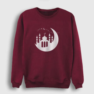 Cami ve Hilal Sweatshirt bordo