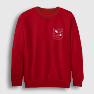 Cebimde Gezegenler Sweatshirt kırmızı