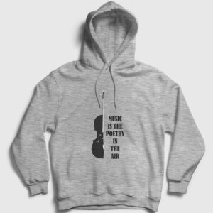 Çello Kapşonlu Sweatshirt gri kırçıllı