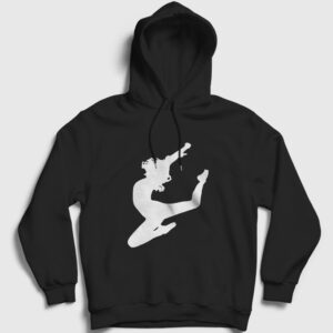 Cheerleader Kapşonlu Sweatshirt siyah