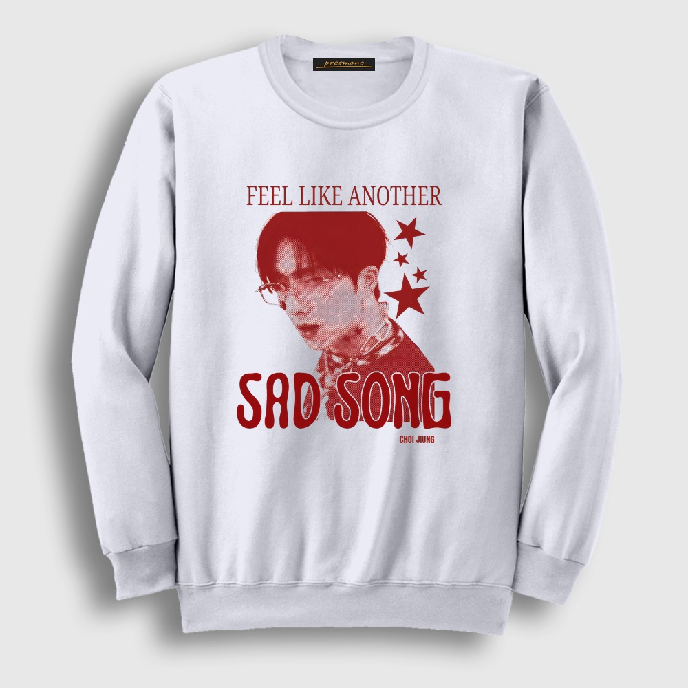Choi Jiung Sad Song K-Pop P1harmony Sweatshirt Beyaz