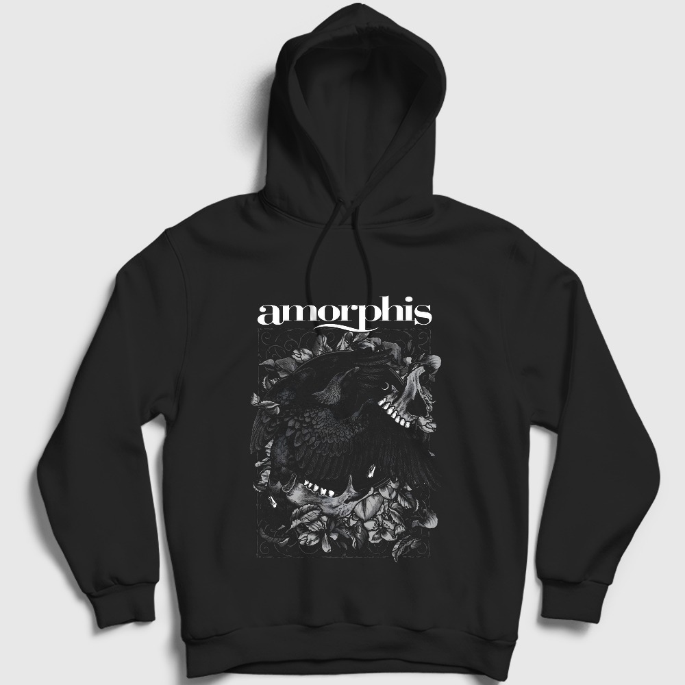 Circle Metal Amorphis Kapşonlu Sweatshirt Siyah