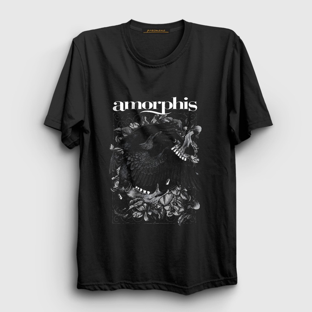 Circle Metal Amorphis Tişört Siyah