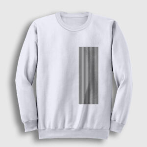 Çizgiler Sweatshirt beyaz