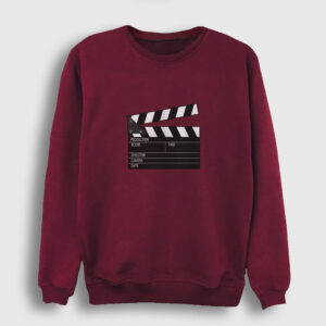 Clapperboard Sweatshirt bordo
