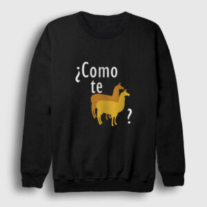 Como Te Llamas Sweatshirt siyah