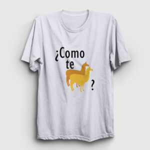 Como Te Llamas Tişört beyaz