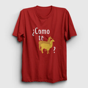 Como Te Llamas Tişört kırmızı