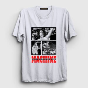 Concert Rock Rage Against The Machine Tişört Beyaz