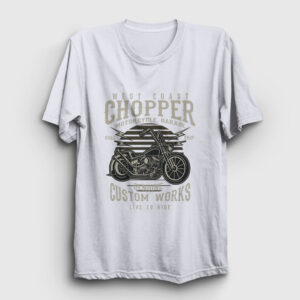 Custom Chopper Tişört beyaz