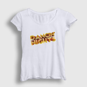 Dancin Nights Kadın Tişört beyaz