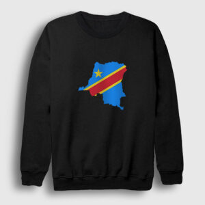 Demokratik Kongo Cumhuriyeti Sweatshirt siyah