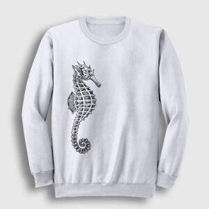Deniz Atı Sweatshirt beyaz