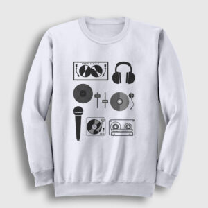 DJ Sweatshirt beyaz