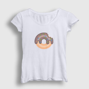 Donut Kadın Tişört beyaz
