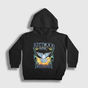 Dreams Rock Fleetwood Mac Çocuk Kapşonlu Sweatshirt Siyah