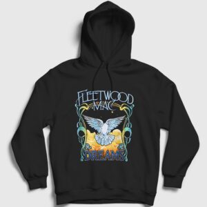 Dreams Rock Fleetwood Mac Kapşonlu Sweatshirt Siyah