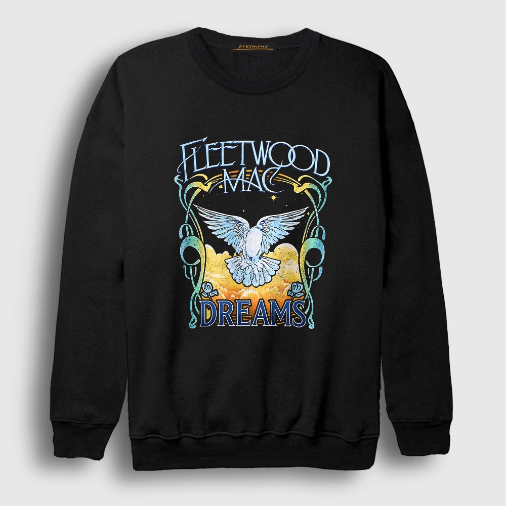 Dreams Rock Fleetwood Mac Sweatshirt Siyah