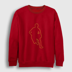 Dribbling Basketbol Sweatshirt kırmızı
